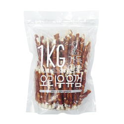 슈퍼츄 가득 담은 오리 우유껌 스틱1kg