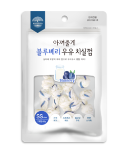 아껴주다 우유 치실껌 블루베리 SS 7p