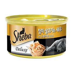 쉬바 캔 참치살코기와 새우