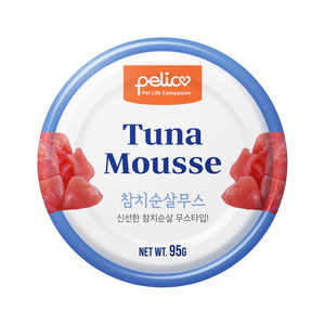 펠리코 캣 캔 참치순살무스 95g