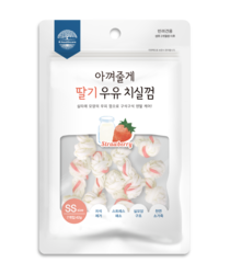 아껴주다 우유 치실껌 딸기 SS 7p