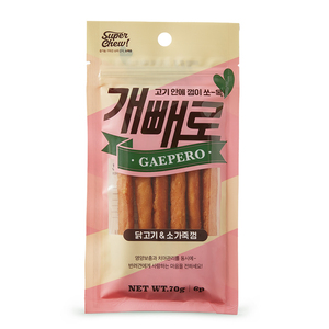 개빼로 닭고기와 소가죽껌